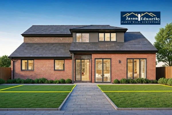 Home extension focusing on boundary line Lancaster